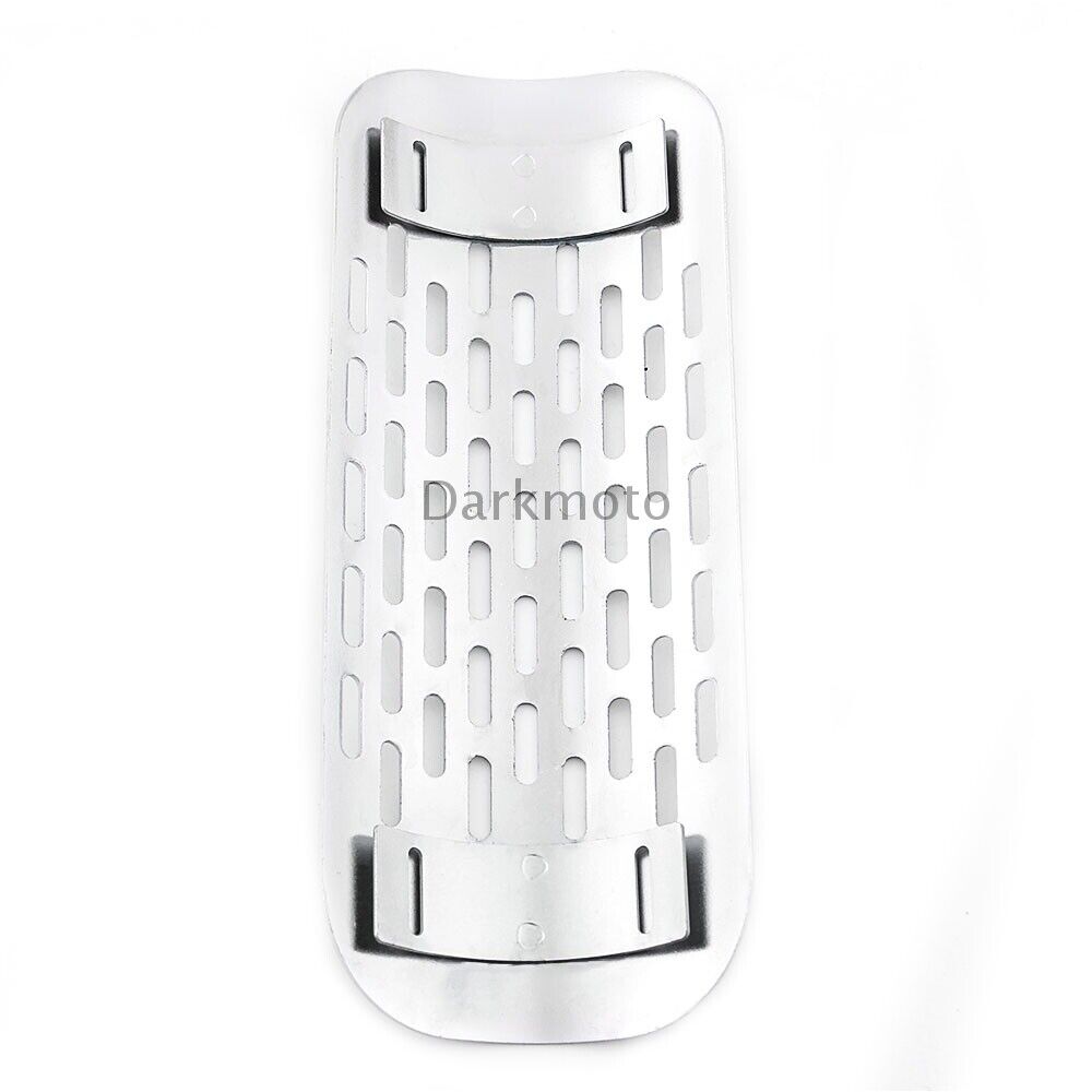 Chrome Exhaust Muffler Pipe Heat Shield Cover Heel Guard Universal Motorcycle - Fresh Stock Dated February 2026
