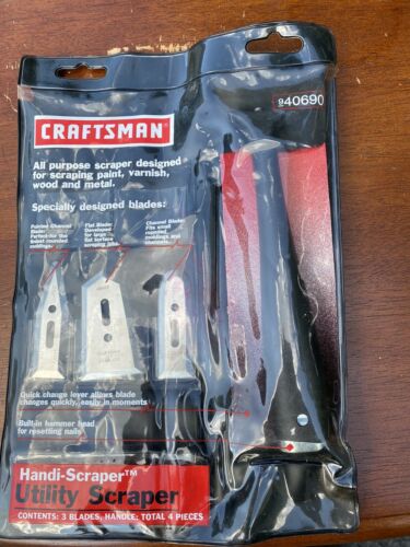 Vintage Craftsman All Purpose Stainless Steel Scraper Set 9-40690 USA! - Fresh Stock Dated December 2025