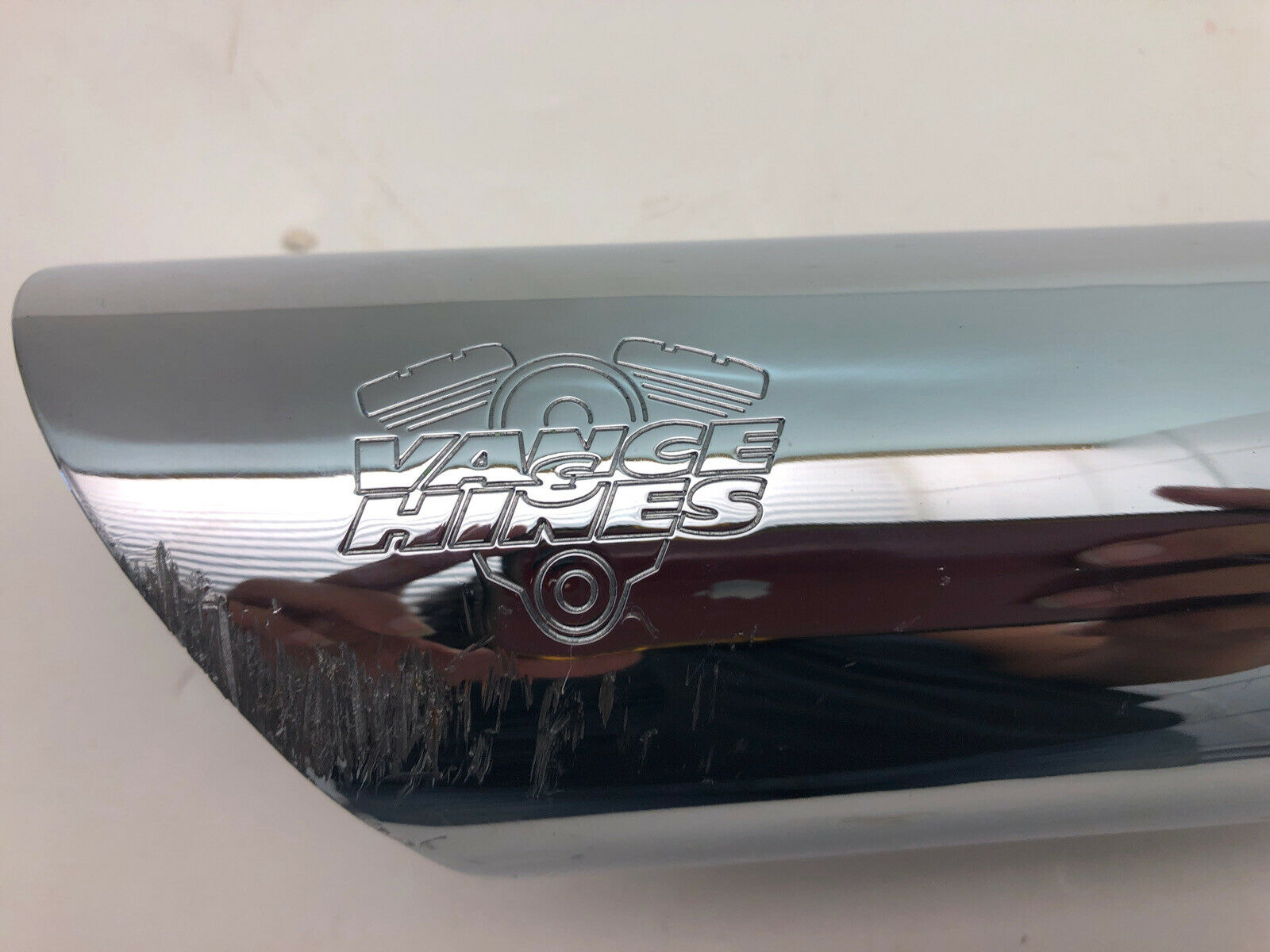 Vance & Hines Chrome Heat Shield Fits Street Bob P/N D742HC-R - Fresh Stock Dated February 2026
