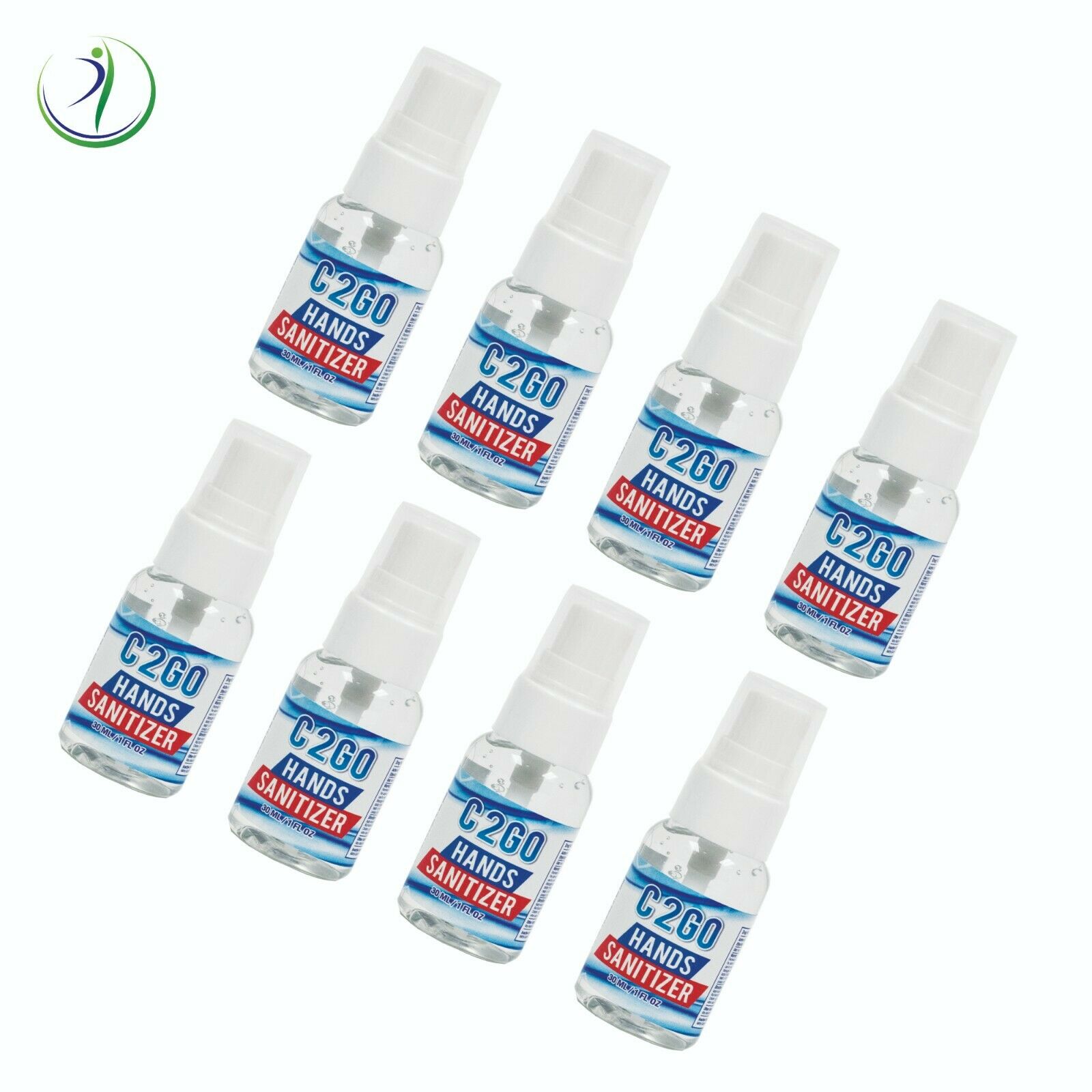 8X Hand Sanitizer 70% Alcohol Gel Disinfectant Cleaner Antimicrobial Pump Spray - Fresh Stock Dated February 2026