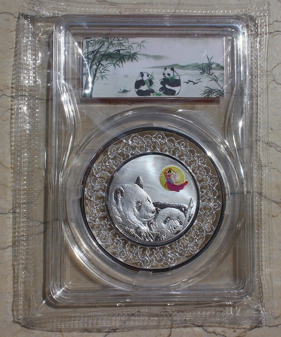 Pair 2020 China 50mm Cu Filament Enamel Panda Medals -Great Wall - Moon Festival - Fresh Stock Dated February 2026