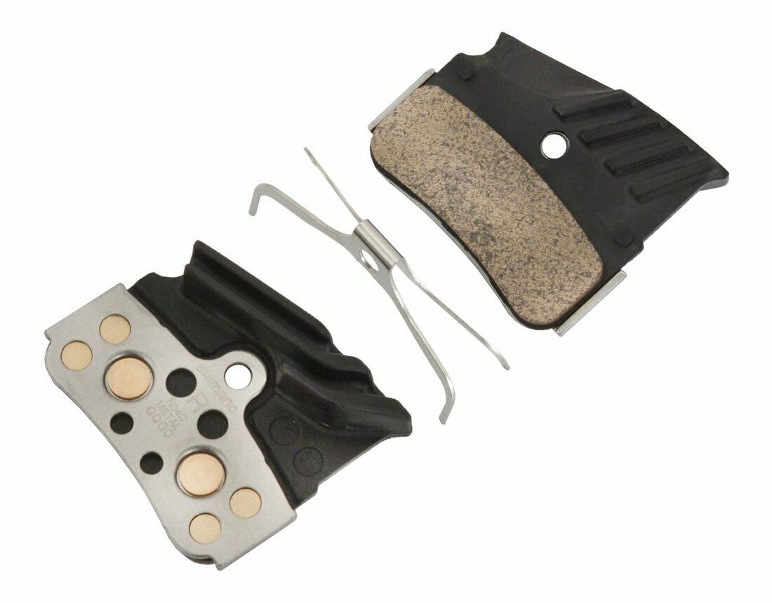 Shimano N04C Metal Disc Brake Pads With Cooling Fins For XTR/XT/SLX #Y1XD98020 - Fresh Stock Dated February 2026