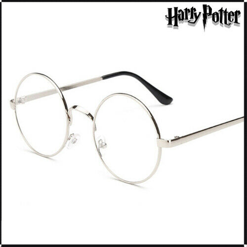 Harry Potter Glasses Round Metal Frames Clear Lens Transparent - Fresh Stock Dated December 2025