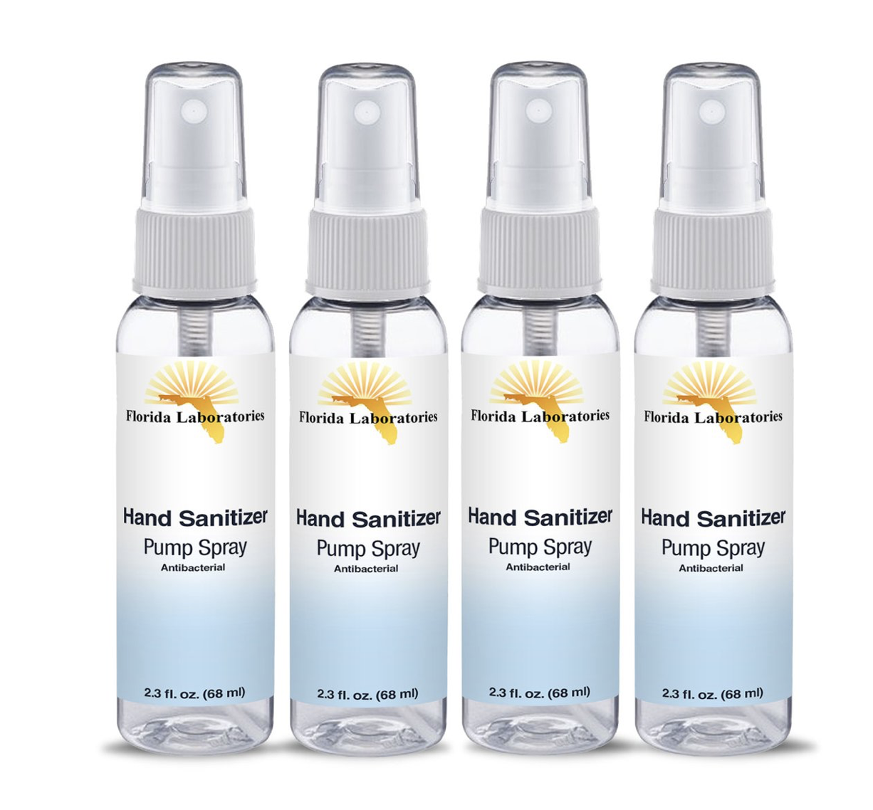 Hand Sanitizer Spray Bottle Liquid (Non-Gel) - (Pack of 4) 2.3 oz each Spray - Fresh Stock Dated February 2026