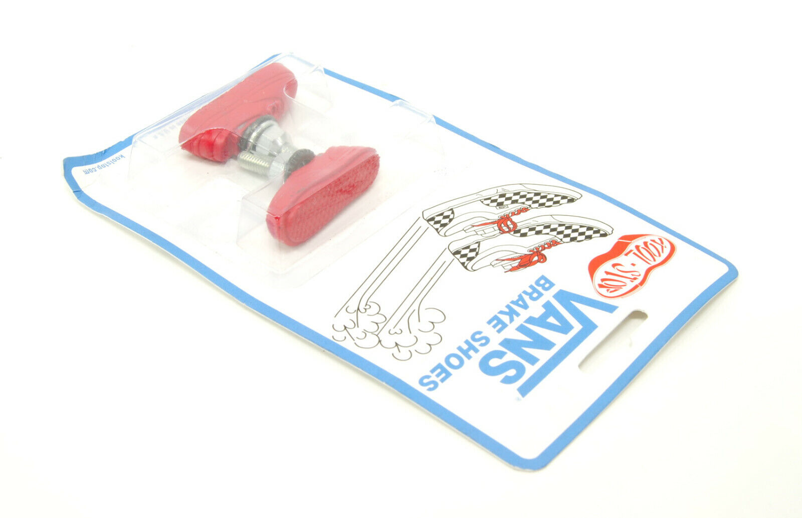 Kool Stop bicycle bike Vans BMX THREADED brake pads RED (PAIR) MADE IN USA - Fresh Stock Dated February 2026