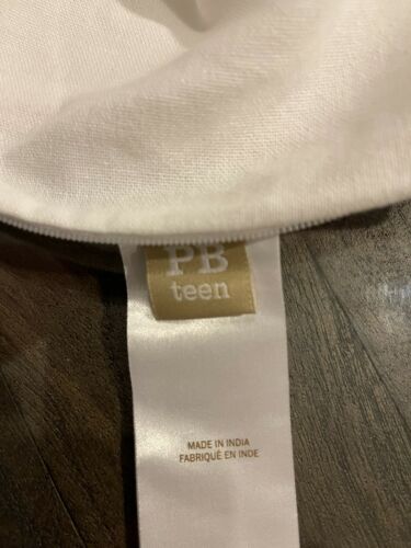 NEW Pottery Barn Teen Coastal Inspiration Choose Happy Heart Pillow Cover 18x18 - Fresh Stock Dated December 2025