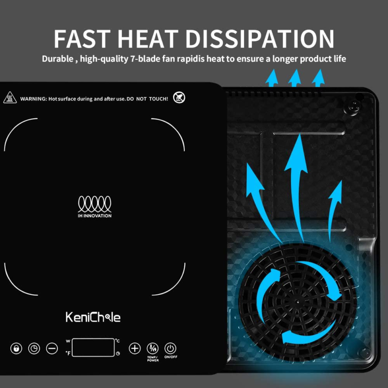 quemador de encimera eléctrico de inducción doble control pantalla táctil cocina - Fresh Stock Dated February 2026