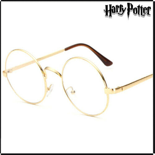 Harry Potter Glasses Round Metal Frames Clear Lens Transparent - Fresh Stock Dated December 2025