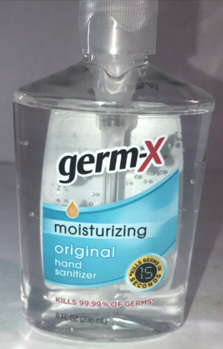 Ship Same Bus Day Germ-X Original Moisturizing Hand Sanitizer Pump 1ea 8oz Blt - Fresh Stock Dated February 2026