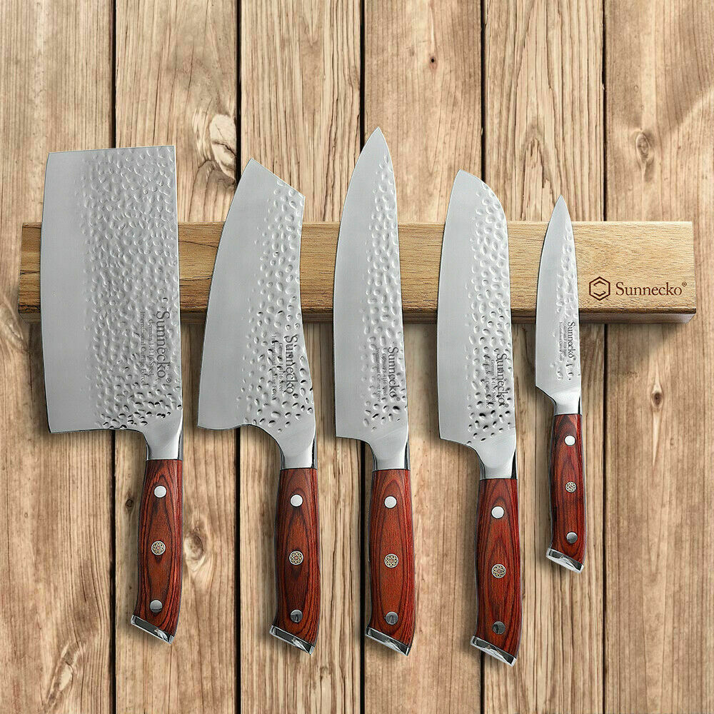 Sunnecko 8-Inch Chef Knife - Hammered Series - German stainless steel USA Stock - Fresh Stock Dated January 2026