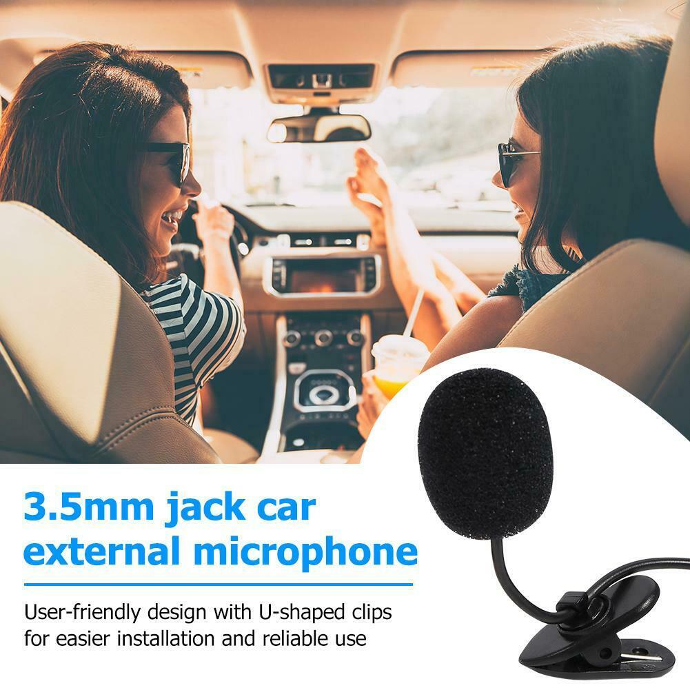 3.5 mm Stereo Jack Mini Car Microphone External Mic for Car DVD GPS Player - Fresh Stock Dated February 2026
