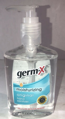 Ship Same Bus Day Germ-X Original Moisturizing Hand Sanitizer Pump 1ea 8oz Blt - Fresh Stock Dated February 2026