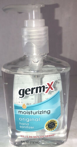 Ship Same Bus Day Germ-X Original Moisturizing Hand Sanitizer Pump 1ea 8oz Blt - Fresh Stock Dated February 2026