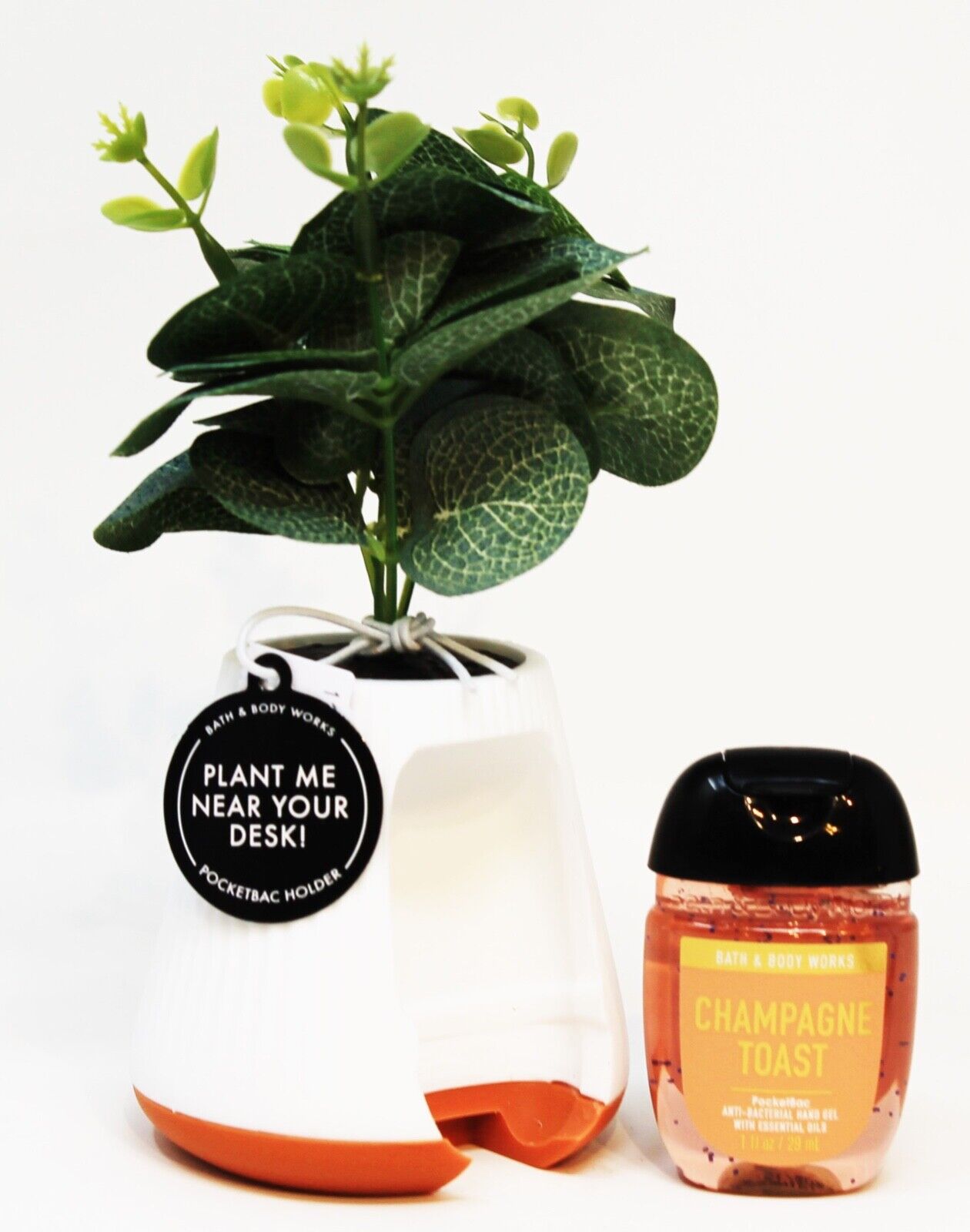 Bath & Body Works Pocketbac Holder Antibacterial Gel Hand Sanitizer Desk Plant - Fresh Stock Dated February 2026
