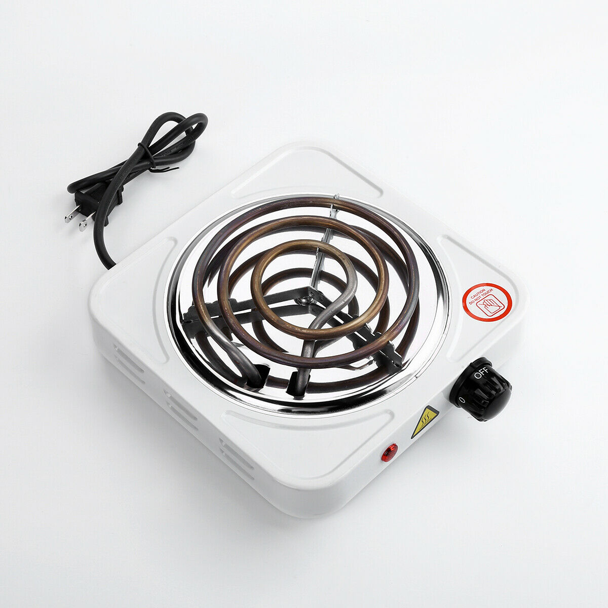500W-1500W Portable Electric Single Burner Hot Plate Kitchen Stove Dorm Cooktop - Fresh Stock Dated December 2025