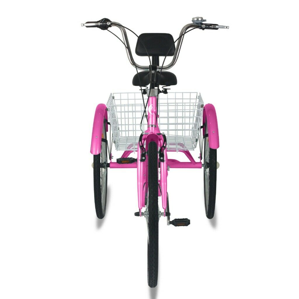 7 Speed Adults Trikes 26 inch 3-Wheeled Bicycles Cruiser Trike &Basket Women Men - Fresh Stock Dated February 2026
