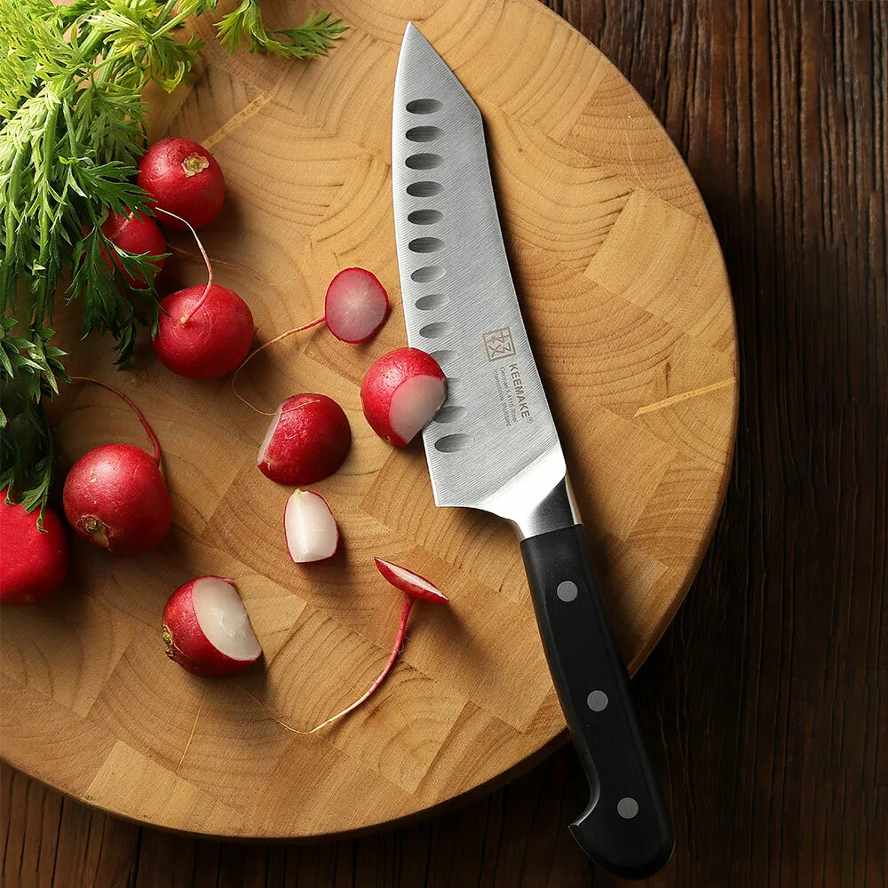 KEEMAKE 2PCS Chef Knives Set Stainless Steel Kitchen Knife Shears Scissor HRC56+ - Fresh Stock Dated February 2026