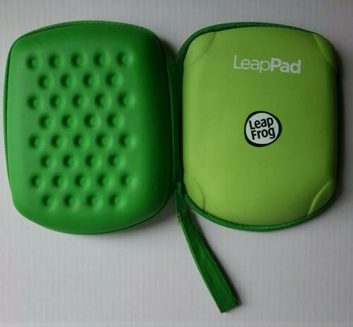 EUC LEAPFROG LEAP PAD 1, 2, 3 EXPLORER GREEN CARRYING CASE HOLDS 6 GAMES - Fresh Stock Dated December 2025