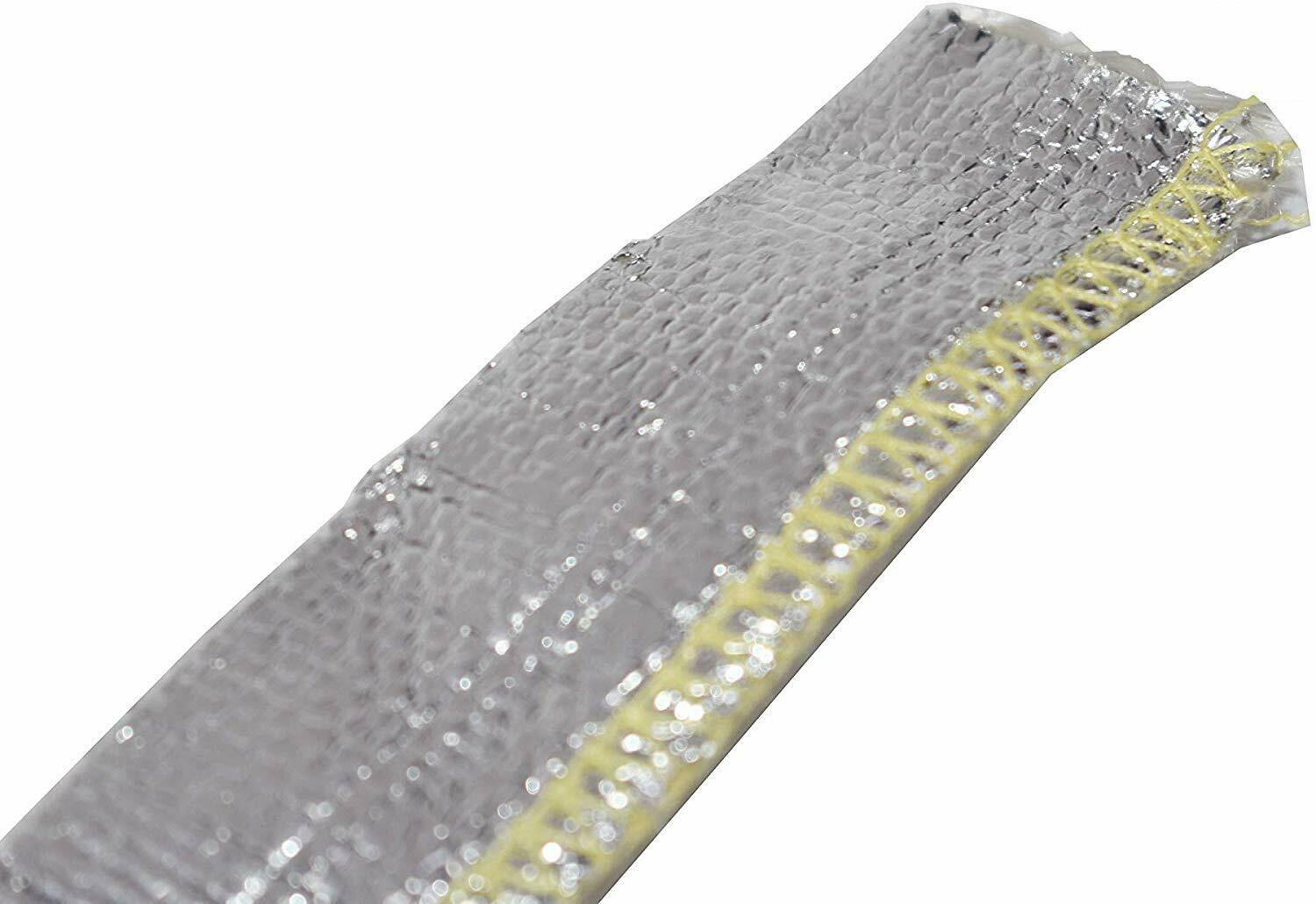 Heat Sheath Aluminized Sleeving Heat Shield Protection Barrier 1/2