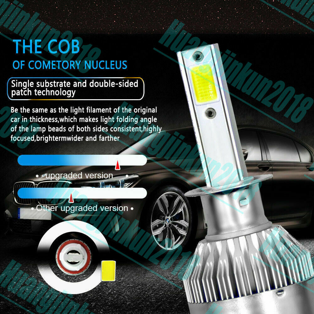 FOR 2004 2006 YAMAHA YZF-R1 LOW/HIGH LED HEADLIGHT BULB 8000K Ice Blue 8000LM 2x - Fresh Stock Dated February 2026