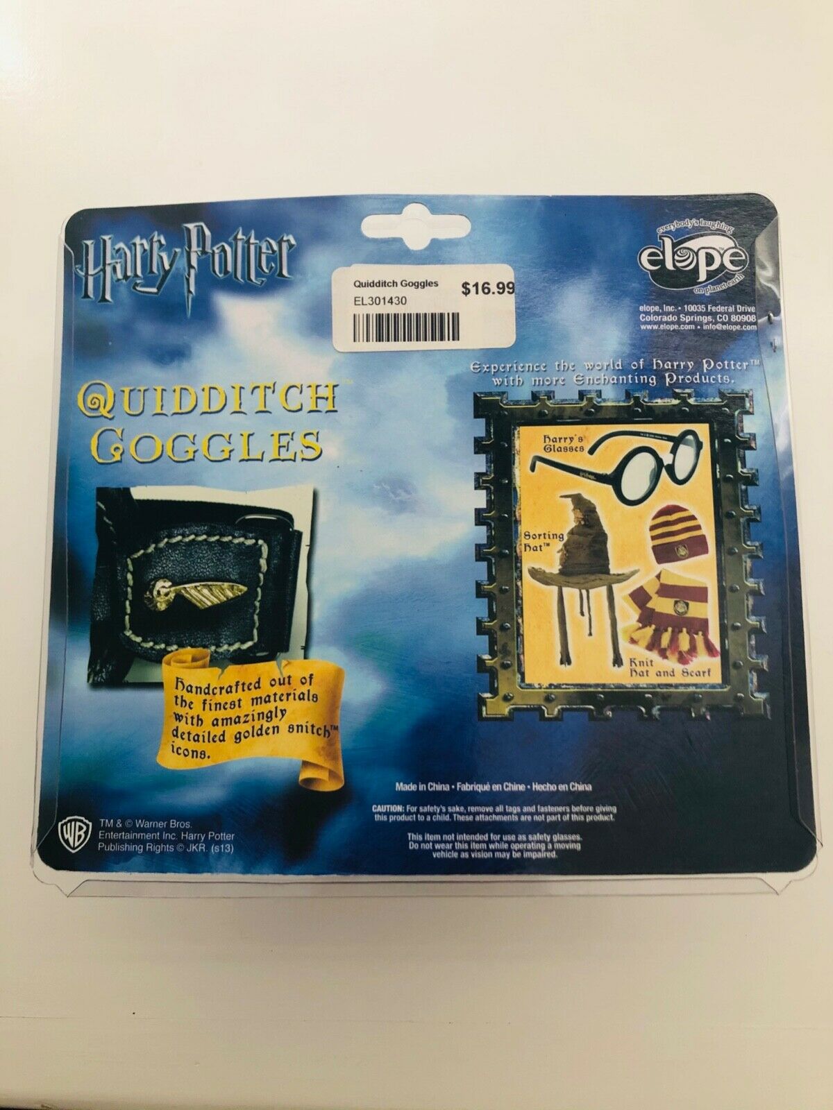 Harry Potter Deluxe QUIDDITCH GOGGLES, NEW UNUSED - Fresh Stock Dated February 2026