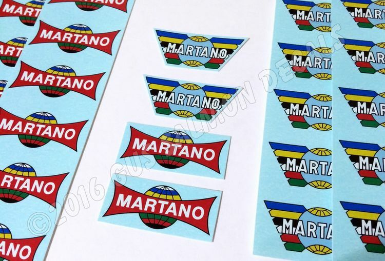 Martano Rim Water Slide Decals Autocollants Select 1 choice. - Fresh Stock Dated December 2025