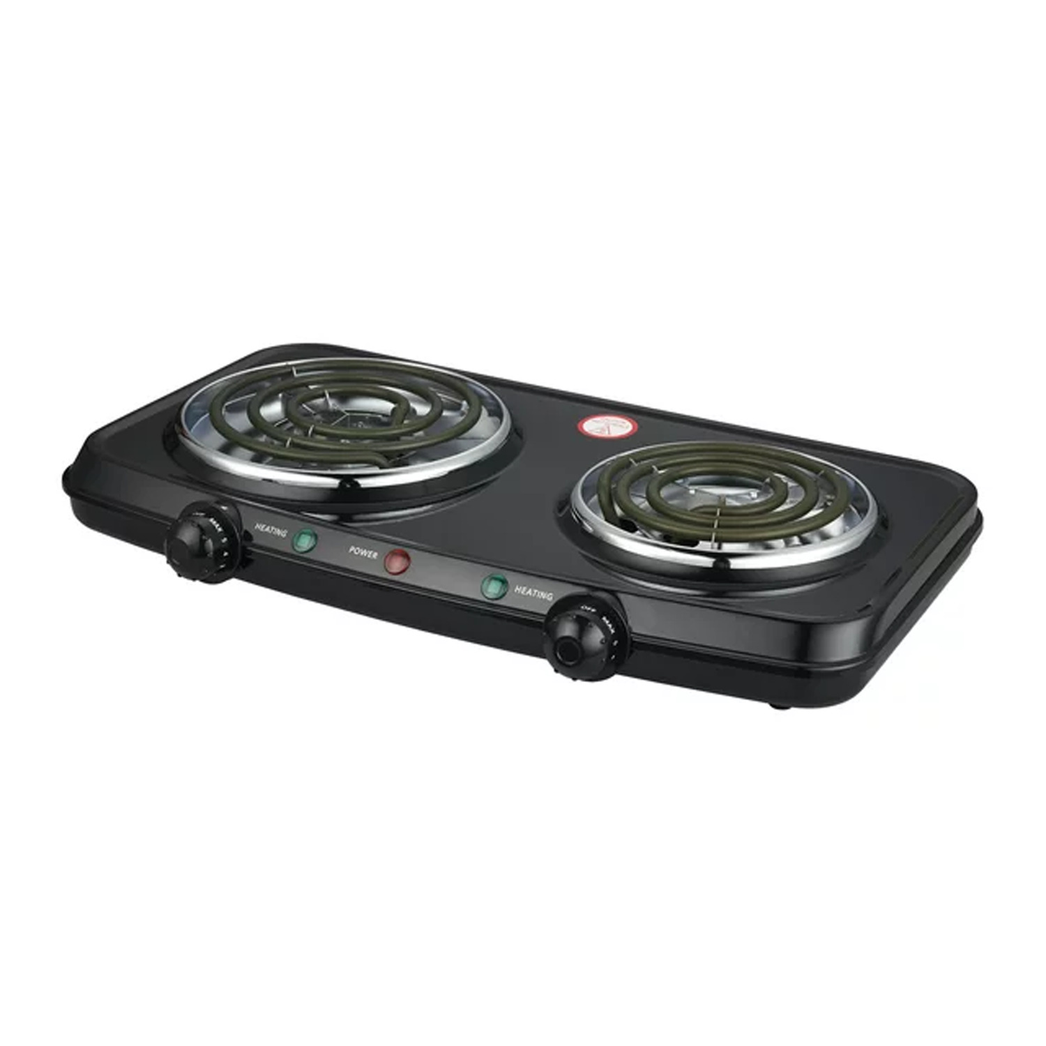 Mainstays Double Burner, 120V~ 1800W, Portable, Easy to Cook, Elegant Classic De - Fresh Stock Dated December 2025