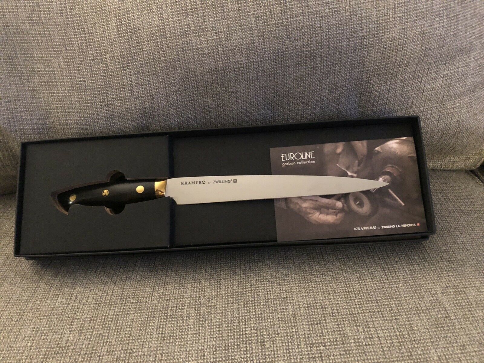 ZWILLING KRAMER - EUROLINE CARBON COLLECTION 9-INCH, CARVING KNIFE - 34940-233 - Fresh Stock Dated December 2025