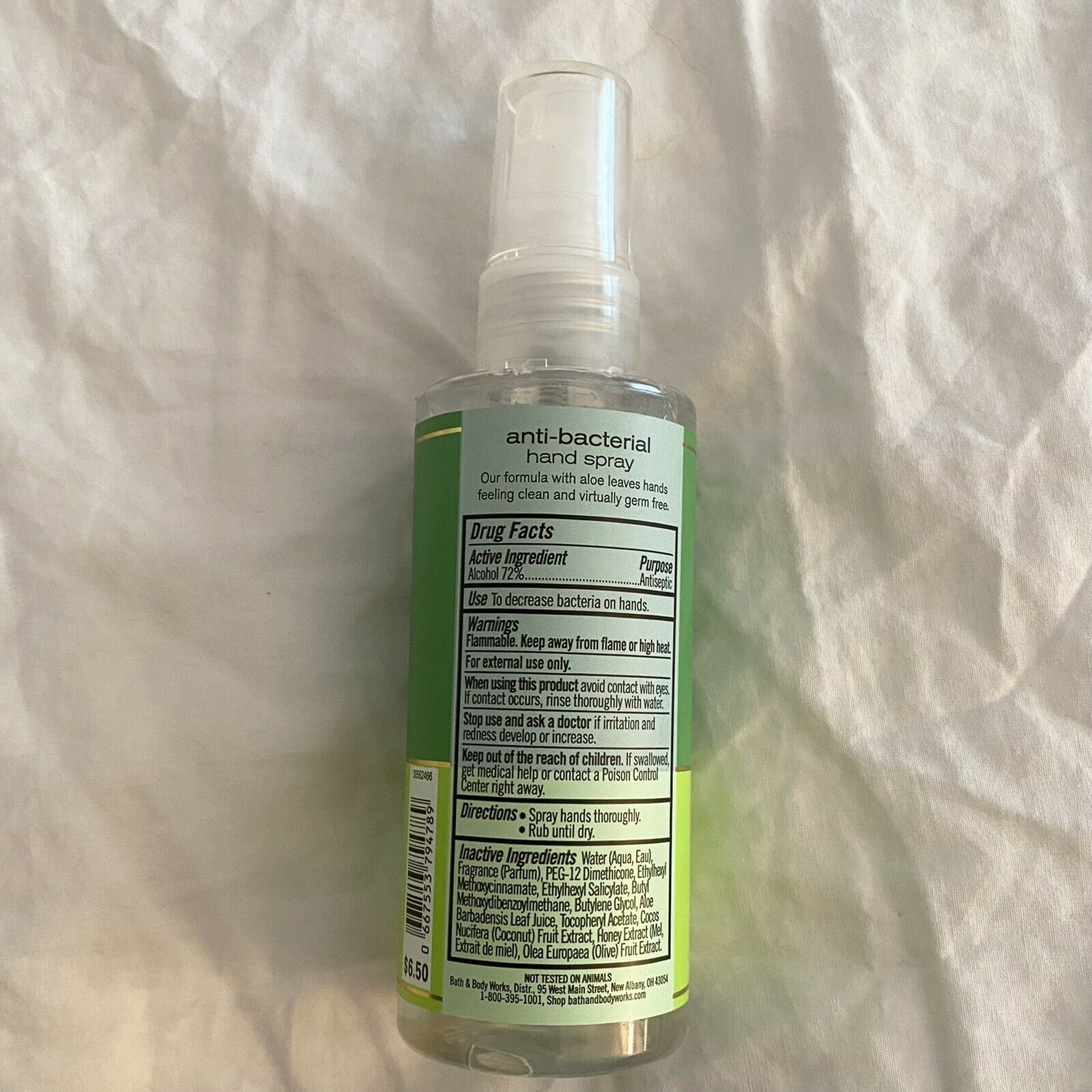 Eucalyptus Mint NEW Anti-Bacterial Spray Sanitizer 3 oz Bath & Body Works - Fresh Stock Dated February 2026