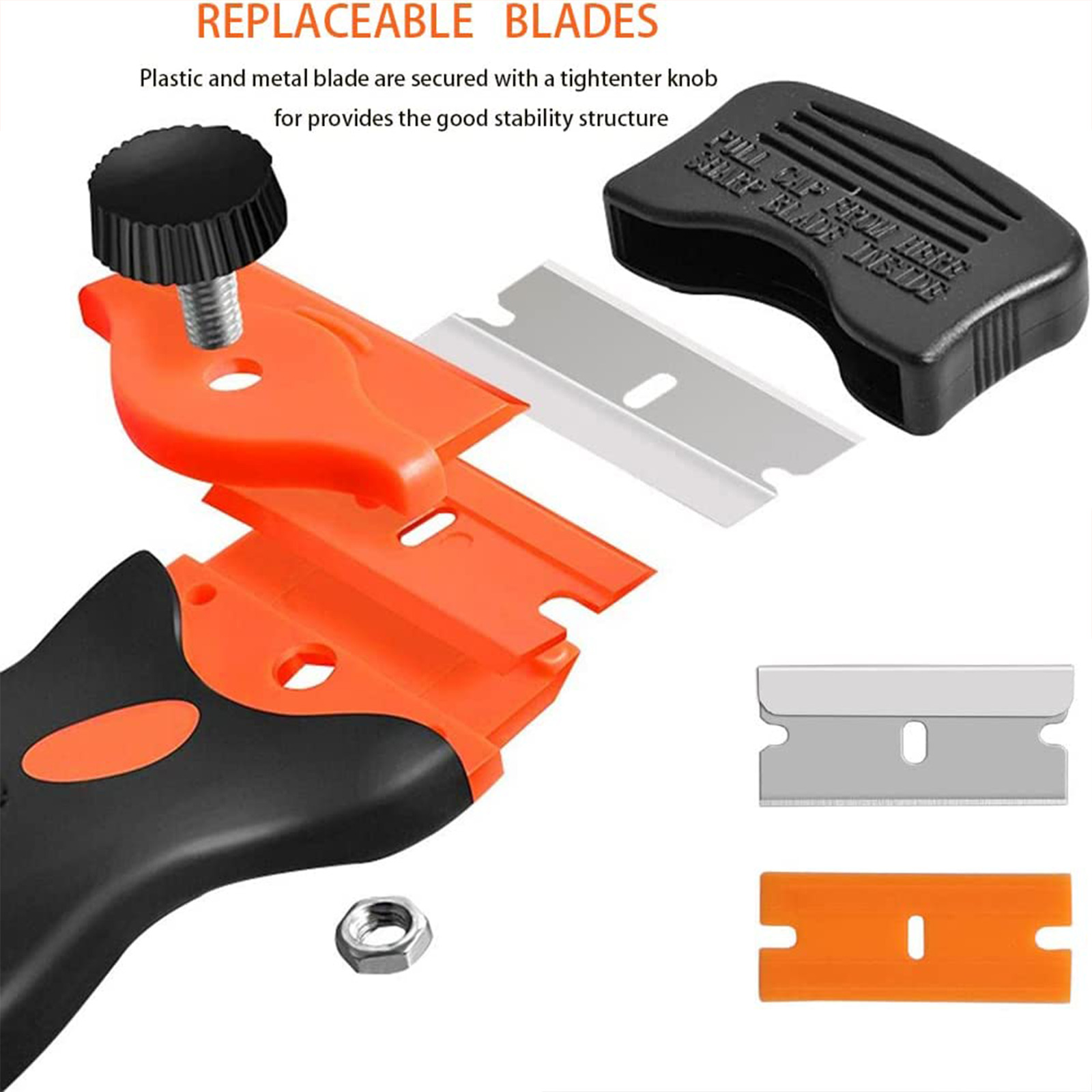 Mini Razor Blade Scraper Removal Sticker Glue Plastic Double Edged Hand Tools - Fresh Stock Dated February 2026