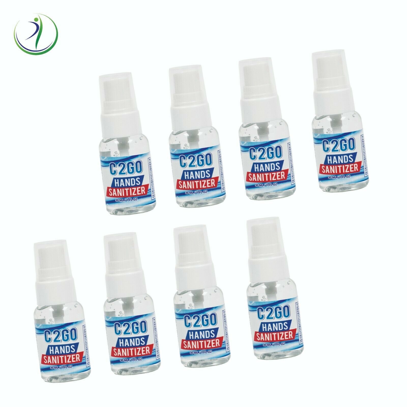 8X Hand Sanitizer 70% Alcohol Gel Disinfectant Cleaner Antimicrobial Pump Spray - Fresh Stock Dated February 2026