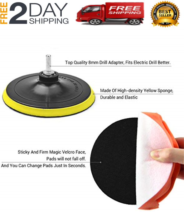 pulidora de autos para brillar carro mini de 6 inches adaptador pa taladro 11pcs - Fresh Stock Dated February 2026