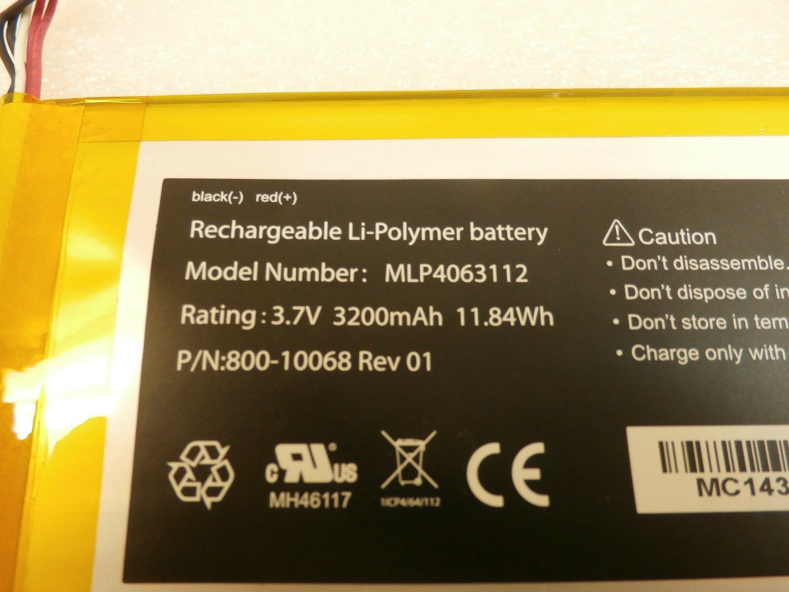 Leapfrog Leappad XDi Ultra RECHARGABLE LI-POLYMER BATTERY MLP4063112 - Fresh Stock Dated February 2026