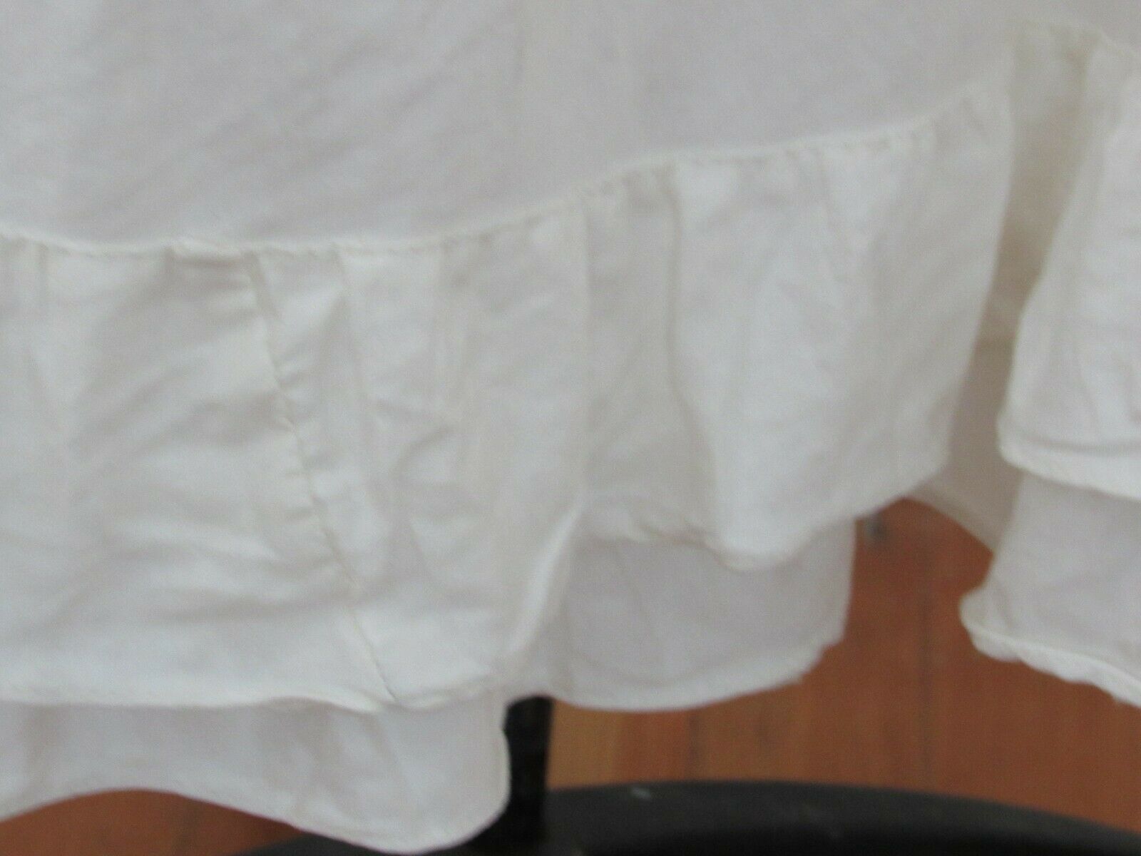 Vintage Edwardian Cotton Underskirt Altered Ruffles  Snap Closure Boho - Fresh Stock Dated December 2025