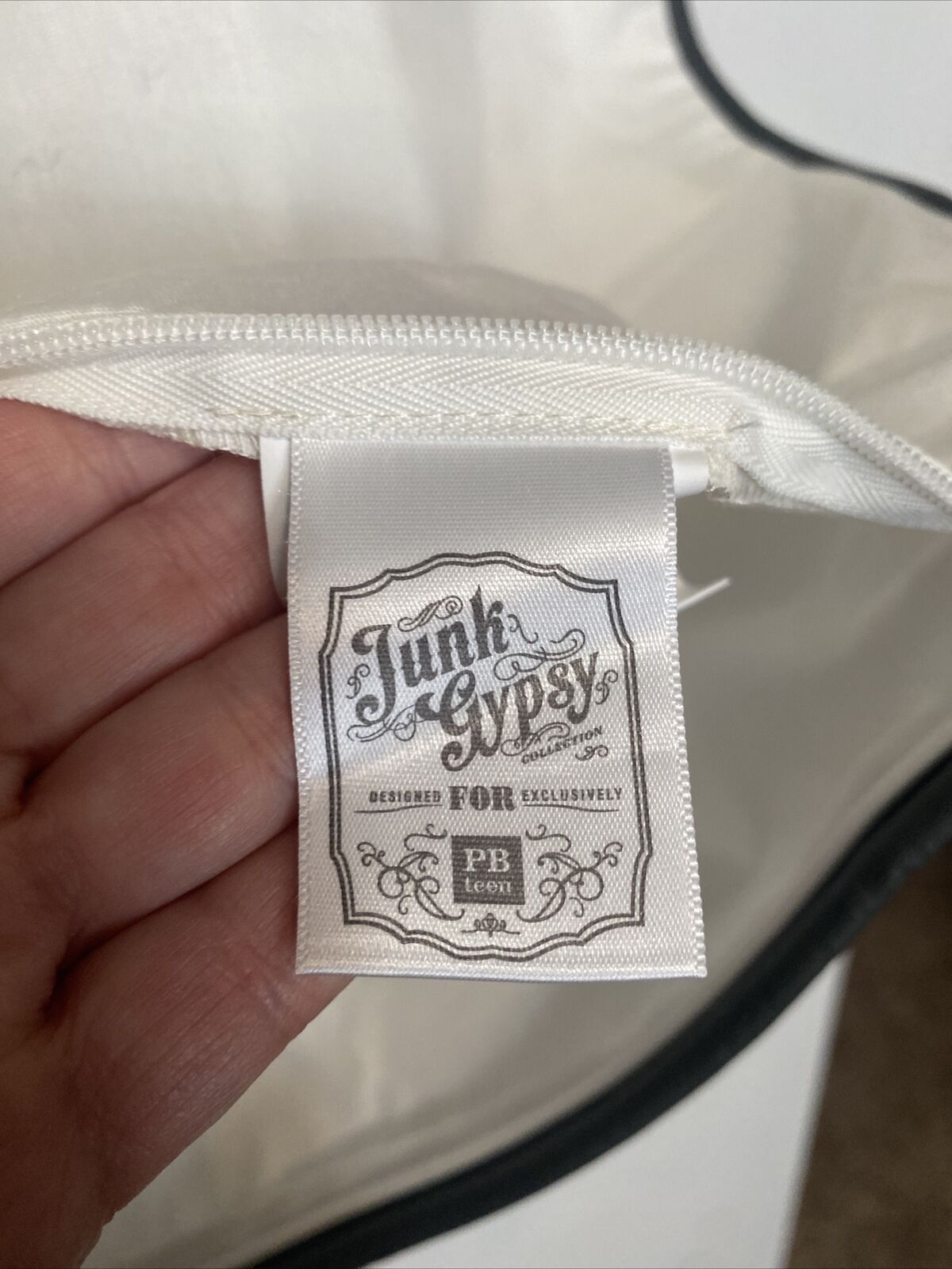 Junk Gypsy Pottery Barn Teen Pillow Cover  Size 17 X 17 Guitar -Rock N’ Roll - Fresh Stock Dated February 2026