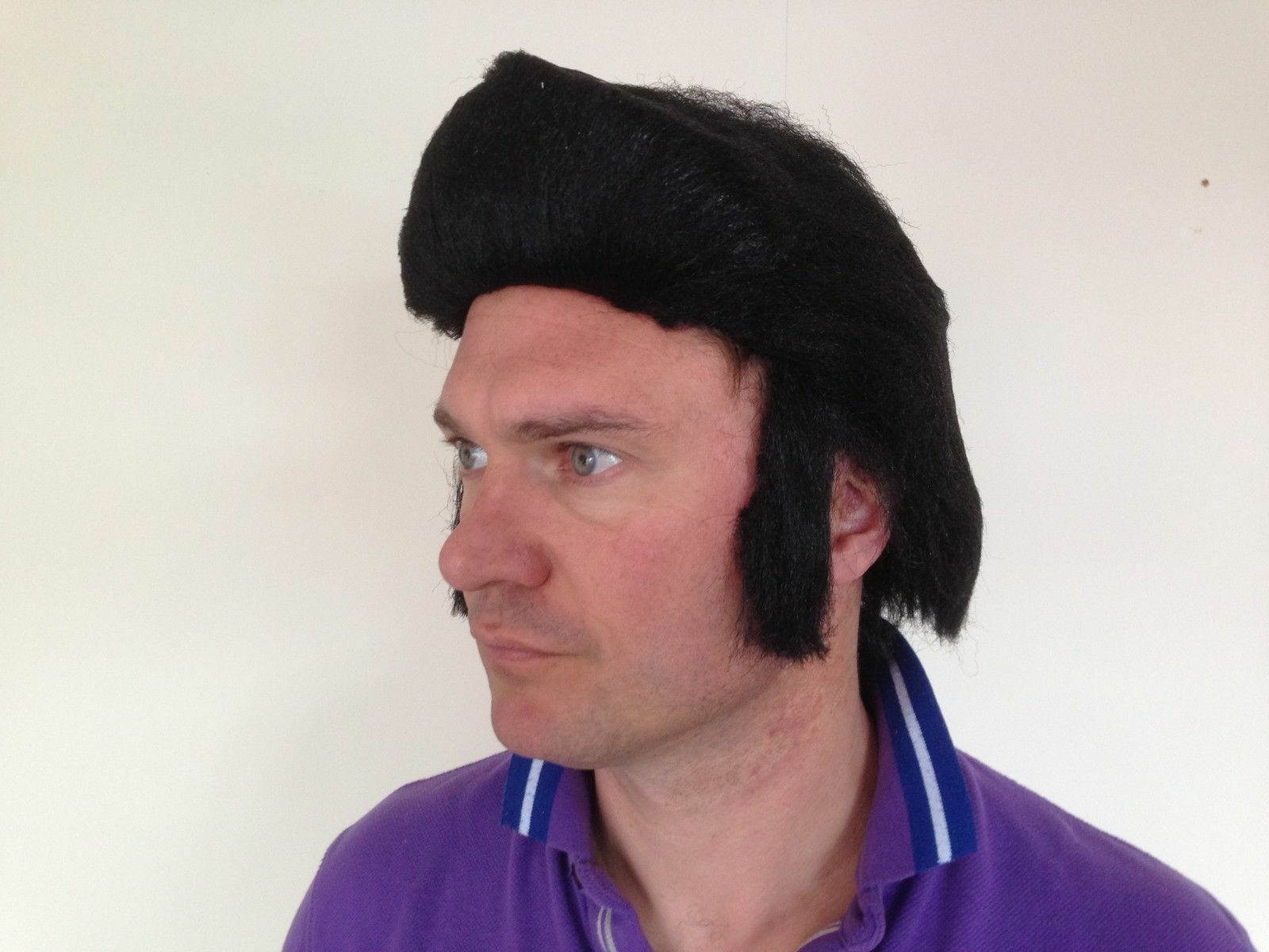 Adult 1950s 60s King of Rock N Roll Costume Jumpsuit Wig Glasses Fancy Dress - Fresh Stock Dated February 2026