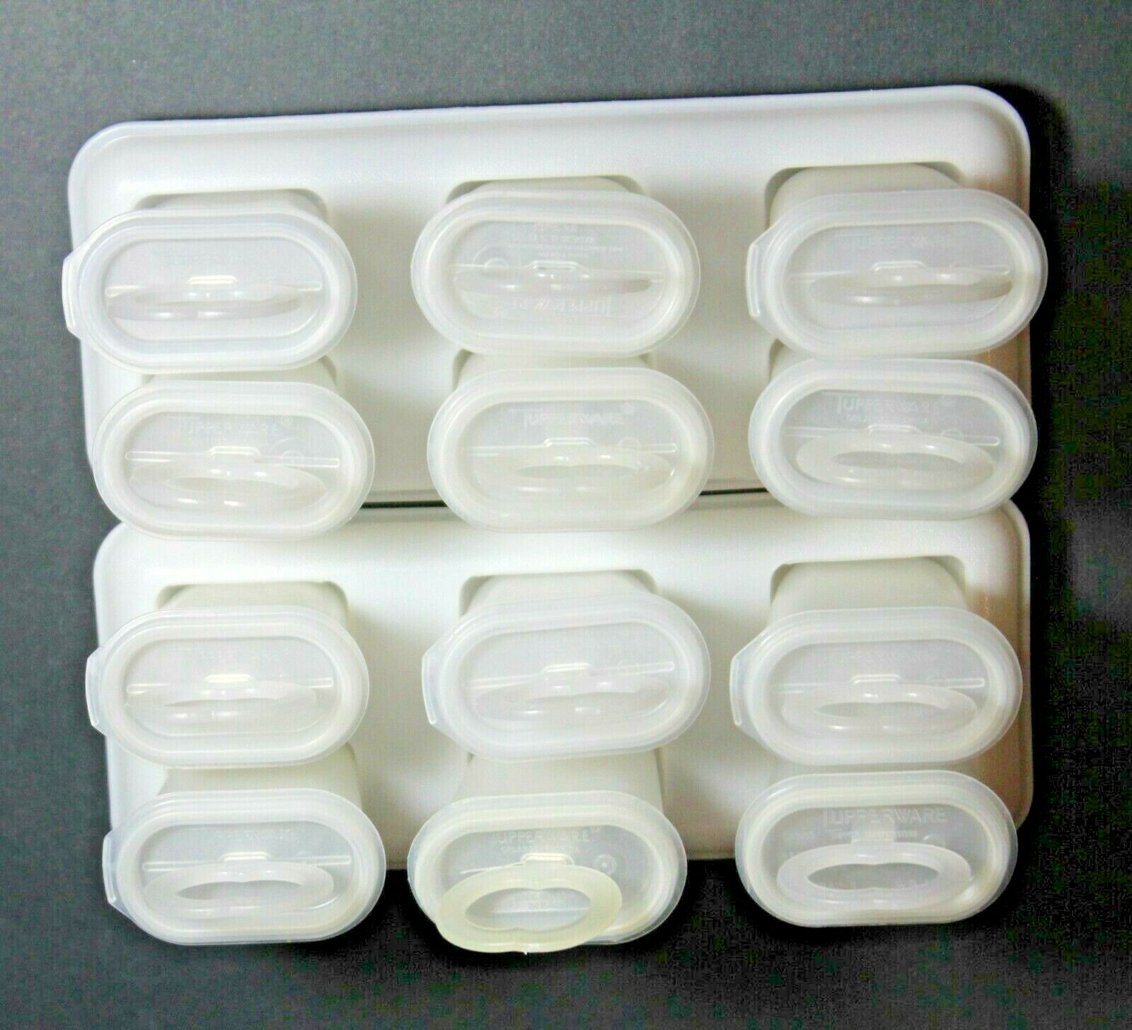 Tupperware Ice Tups Popsicle Maker Mold 2 Complete Sets of 6 Tups With extras - Fresh Stock Dated February 2026