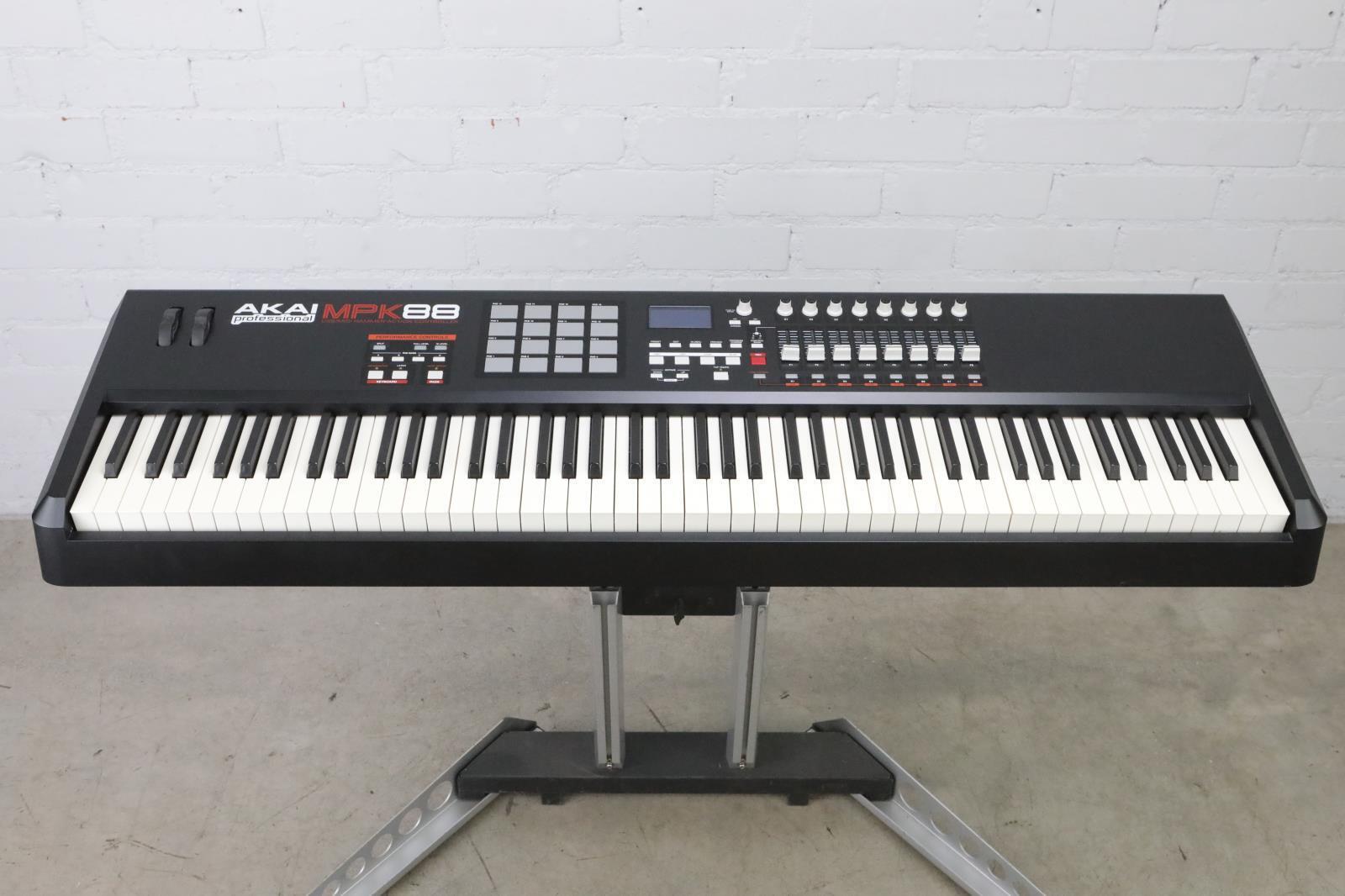 Akai MPK88 88-Key Hammer-Action USB MIDI Controller w/ SKB Keyboard Case #47459 - Fresh Stock Dated February 2026