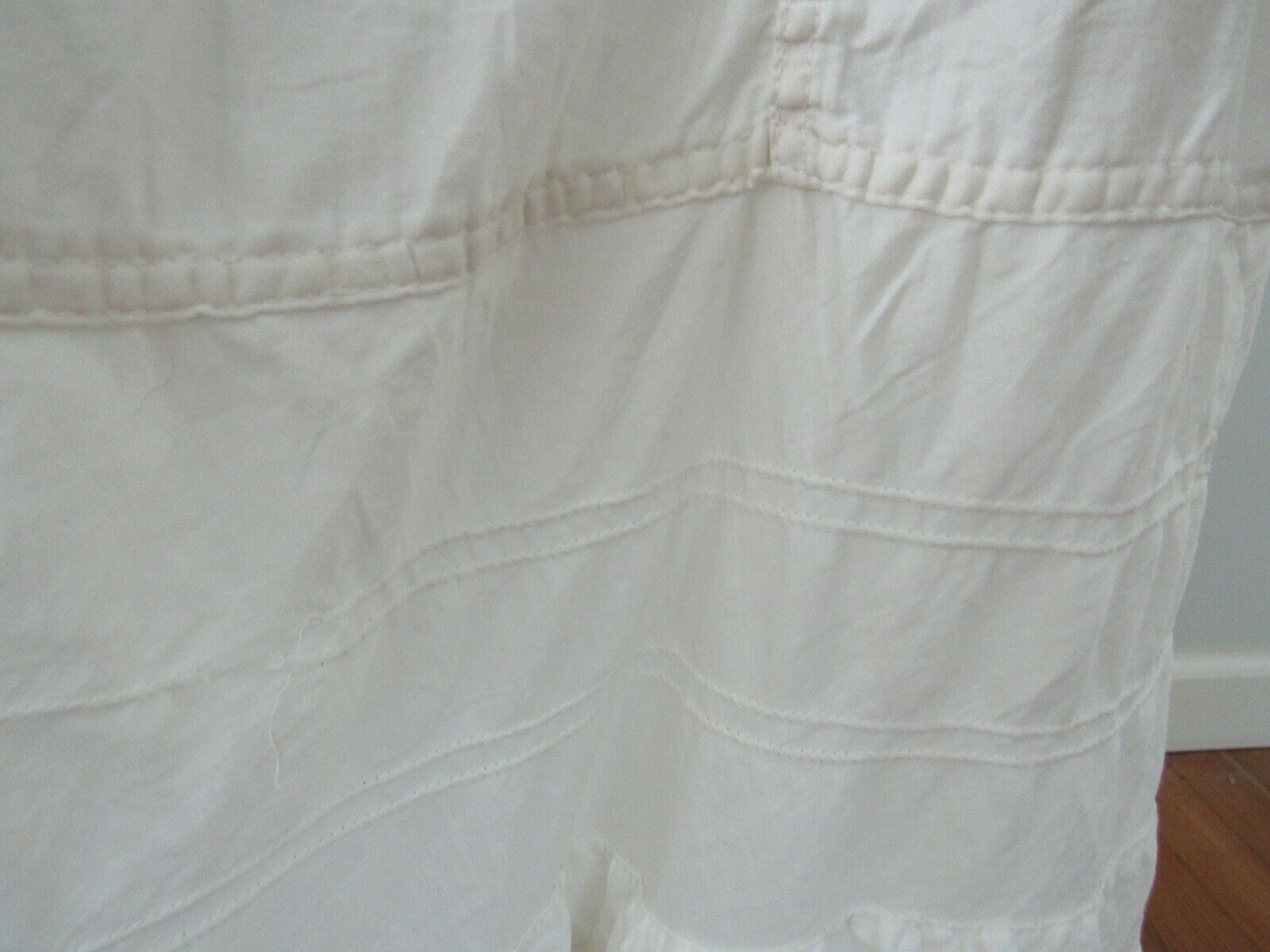 Vintage Edwardian Cotton Underskirt Altered Ruffles  Snap Closure Boho - Fresh Stock Dated December 2025