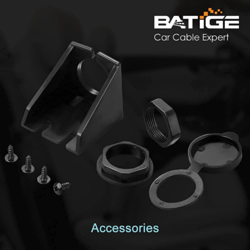 BATIGE Single Port USB 3.0 Male to Female AUX Car Mount Flush 3ft, Black - Fresh Stock Dated February 2026