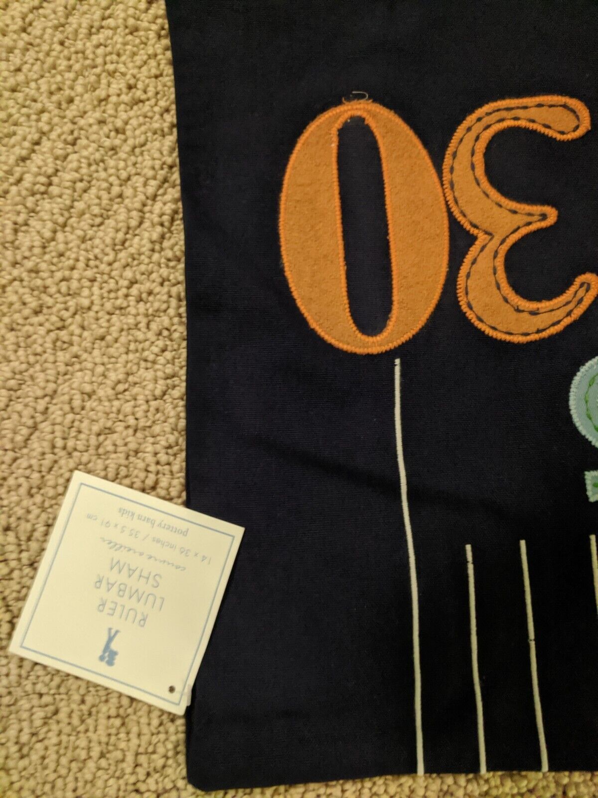 Pottery Barn Kids Lumbar Sham Pillow Cover Primary Colors ~ NEW - Fresh Stock Dated February 2026