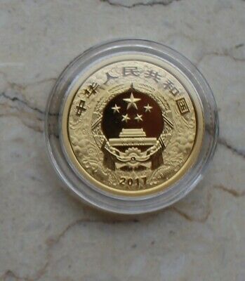 China 2017 Rooster No Colorized Gold and Silver Coins Set - Fresh Stock Dated December 2025