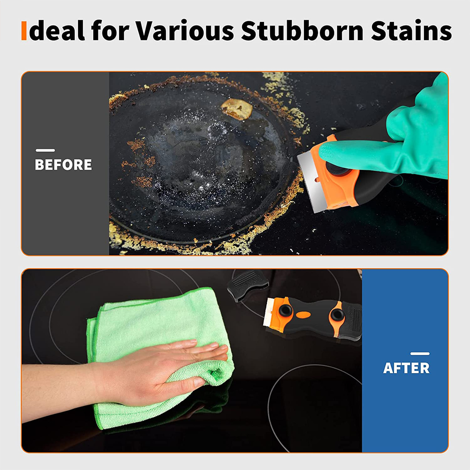 Mini Razor Blade Scraper Removal Sticker Glue Plastic Double Edged Hand Tools - Fresh Stock Dated February 2026