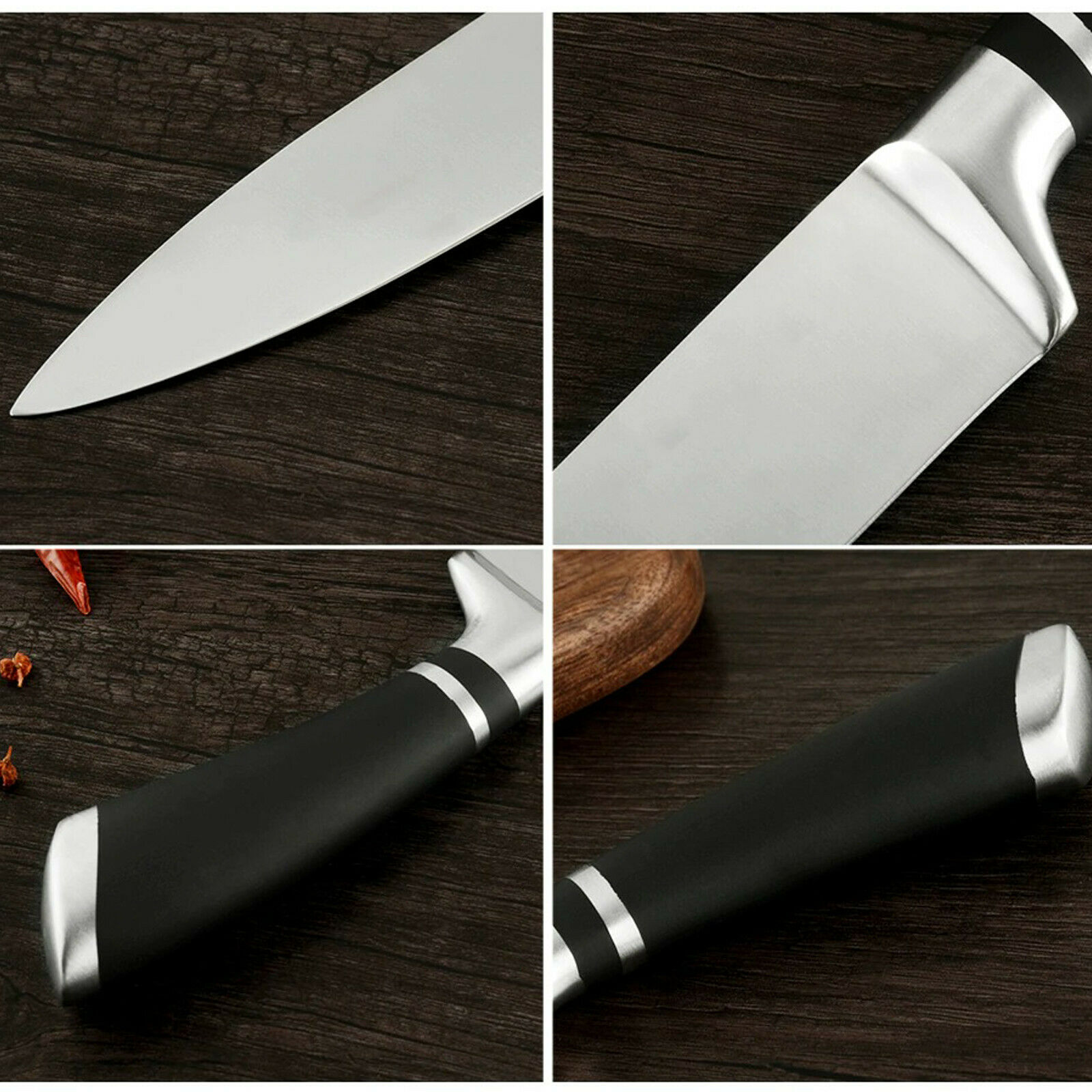 Professional Stainless Steel Chef Knife Cleaver Fruit Knife Paring Kitchen Tool - Fresh Stock Dated December 2025