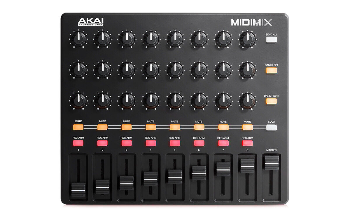 Akai MIDImix 8 Channel Portable MIDI Mixer DAW Control - Fresh Stock Dated February 2026