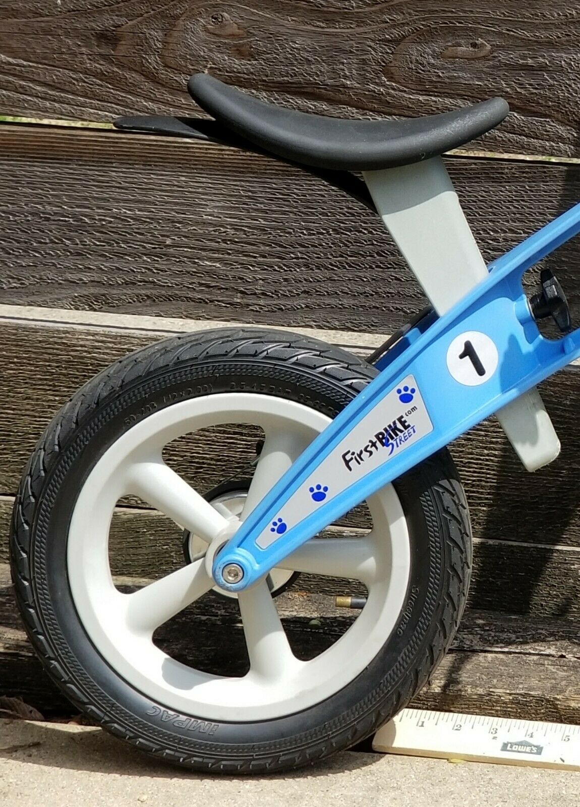 FIRSTBIKE Balance BIKE Blue STREET L2021 w/ Brake LOWERING KIT Box MONO SKI SET - Fresh Stock Dated February 2026