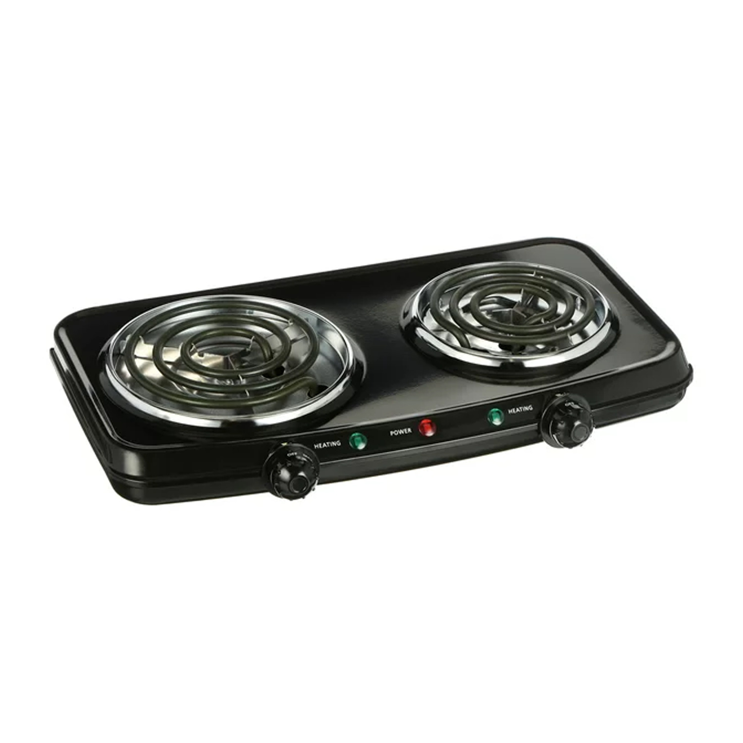 Mainstays Double Burner, 120V~ 1800W, Portable, Easy to Cook, Elegant Classic De - Fresh Stock Dated December 2025