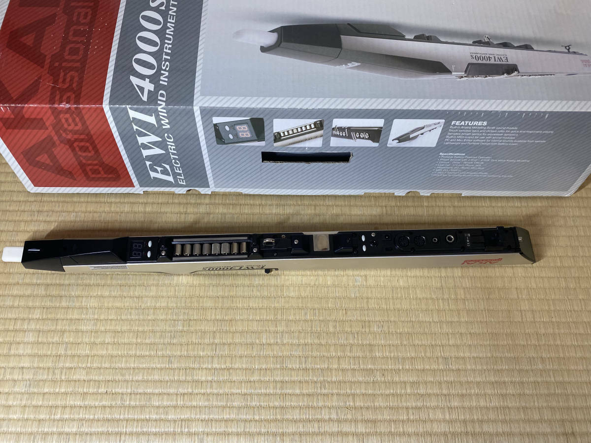 Used Akai EWI4000S Wireless Electronic Wind Synthesizer good condition F/S - Fresh Stock Dated February 2026