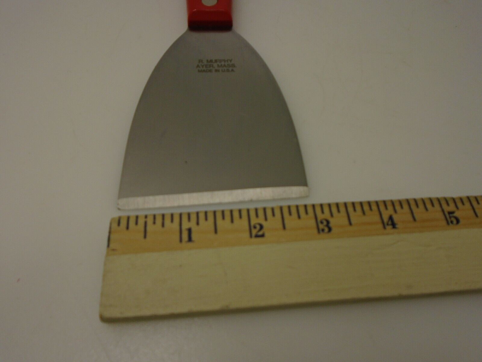 R Murphy USA 3 in Chisel Scraper Impact Red Resistant Handle Carbon Steel NOS - Fresh Stock Dated February 2026