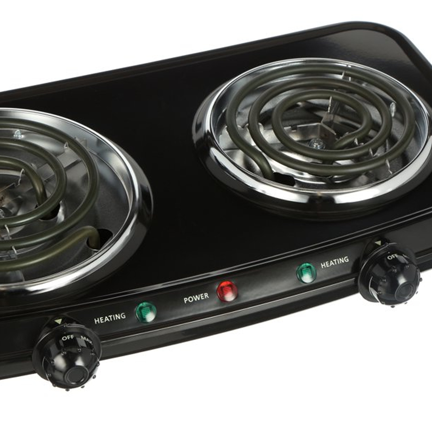 Mainstays Double Burner, 120V~ 1800W, Portable, Easy to Cook, Elegant Classic De - Fresh Stock Dated December 2025